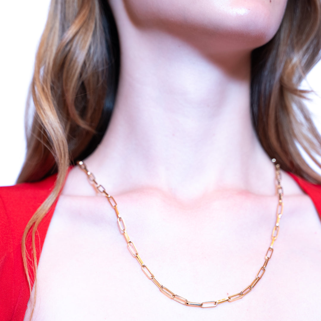 14 Ayar Altın Ataç Zincir