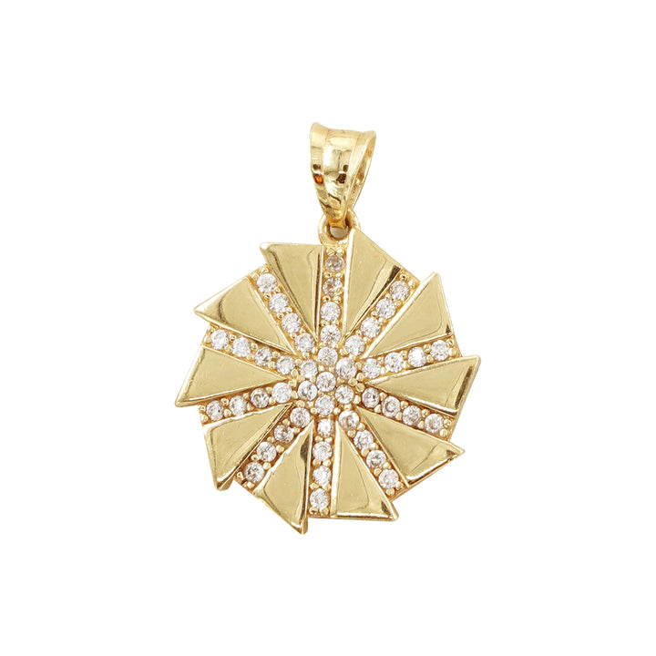 14 Ayar Altın Taşlı Kolye Ucu