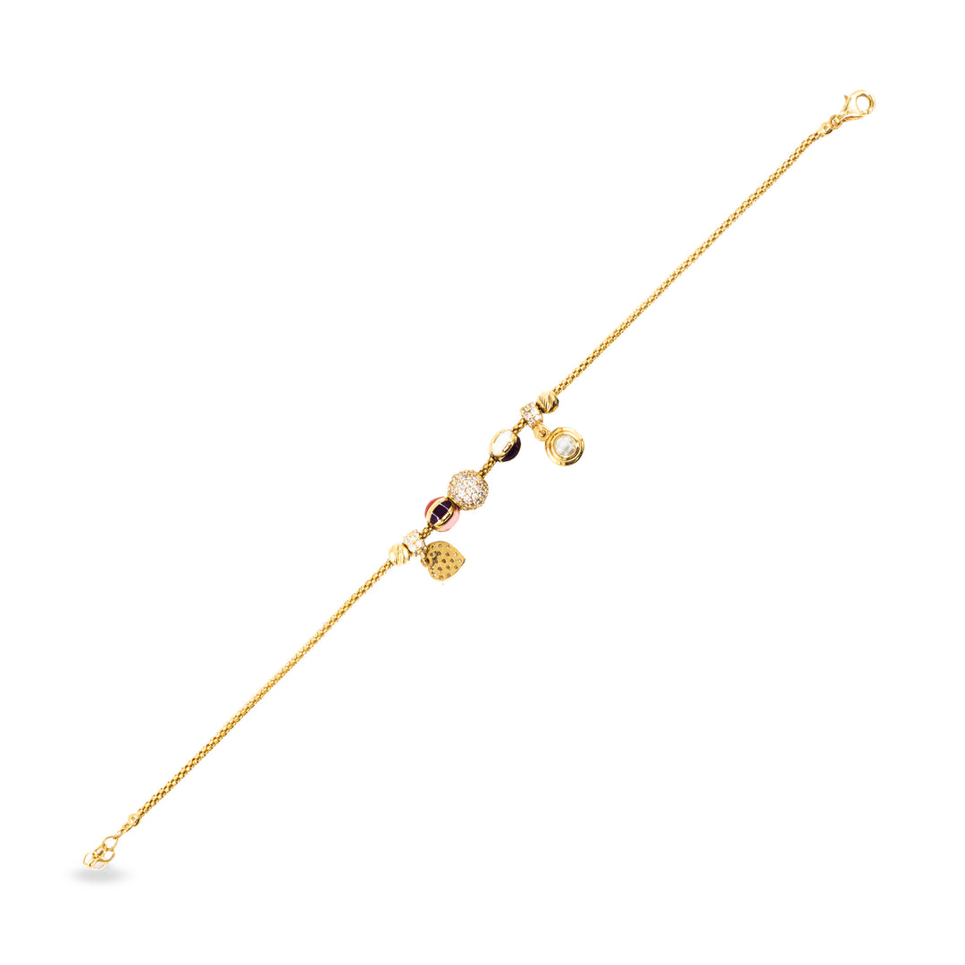 14 Ayar Altın Charm Figürlü Bileklik