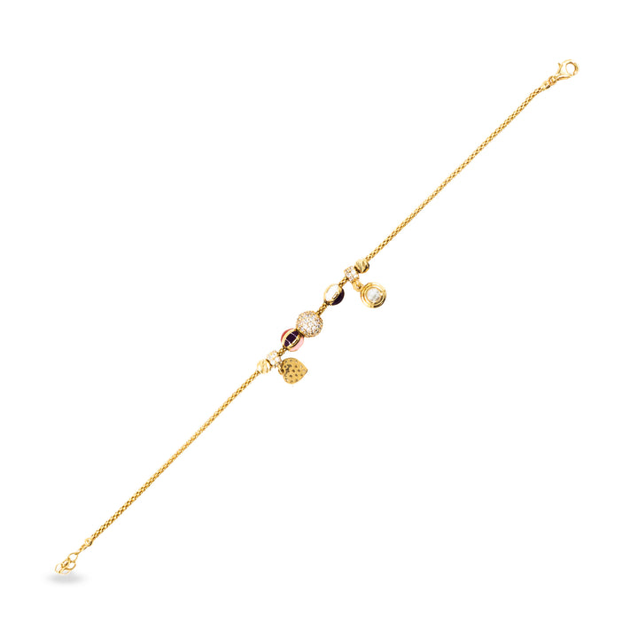 14 Ayar Altın Charm Figürlü Bileklik