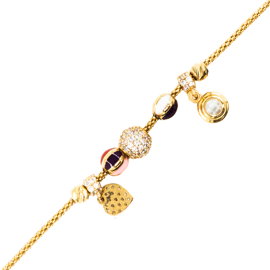 14 Ayar Altın Charm Figürlü Bileklik