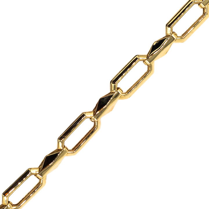 14 Ayar Altın Köşeli Halkalı Bileklik