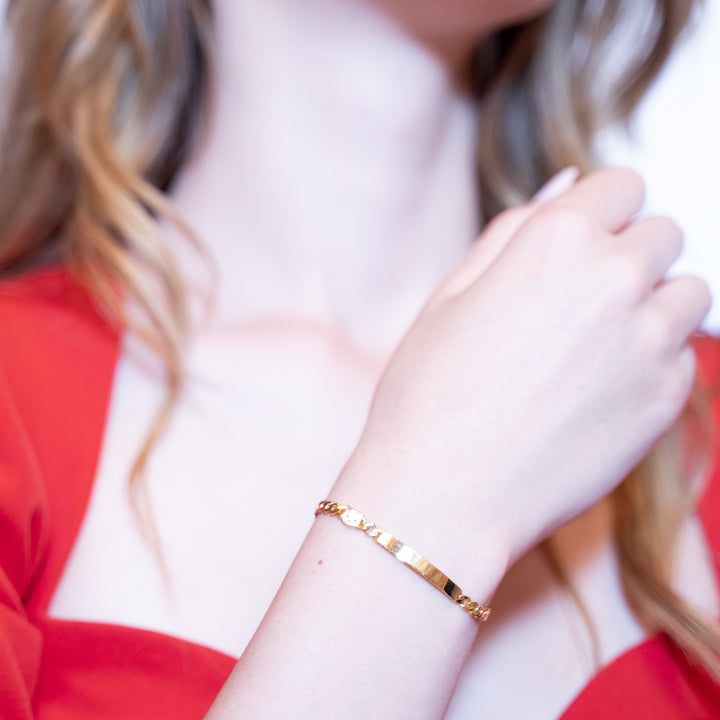 14 Ayar Altın Çocuk Bilekliği