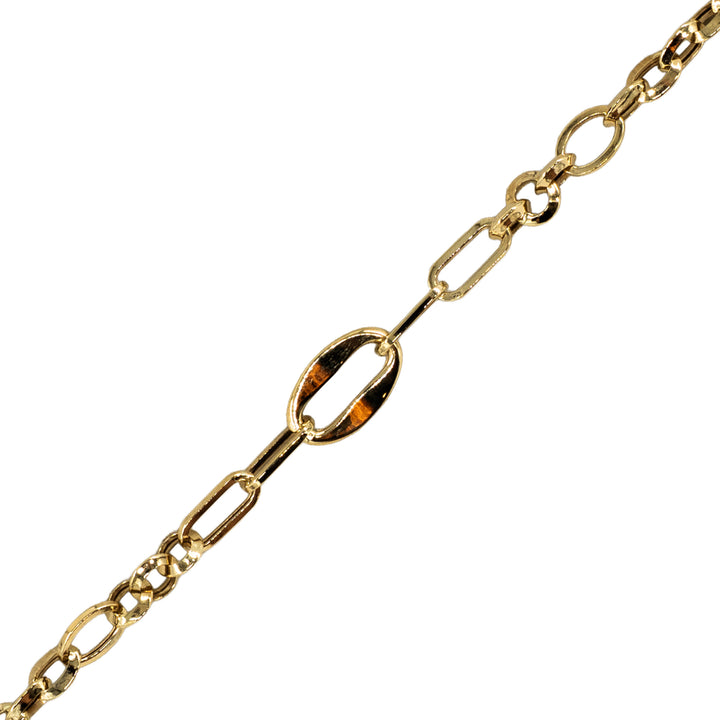 14 Ayar Altın Karışık Halkalı Bileklik